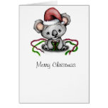 Carte de Noël de koala