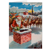 Carte de Noël de Père Noël