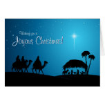 Carte de Noël de scène de nativité