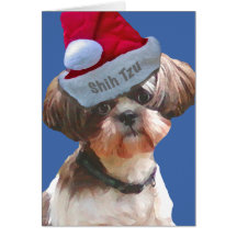 Carte de Noël de Shih Tzu "Betsy"