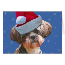 Carte de Noël de Shih Tzu "Betsy"