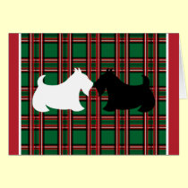Carte de Noël de Terrier d'écossais cartes