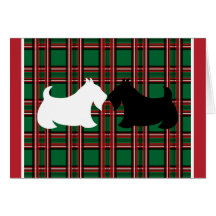 Carte de Noël de Terrier d'écossais