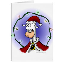 Carte de Noël de vacher
