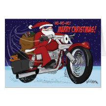 Carte de Noël du traîneau de Père Noël