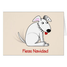 Carte de Noël humoristique de chien de Navidad de 