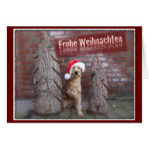 Carte de Noël « irlandais terriers "