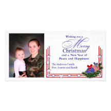 Carte de Noël patriotique de photo Cartes De Vœux Avec Photo