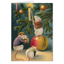 Carte de Noël victorienne