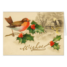 Carte de Noël victorienne