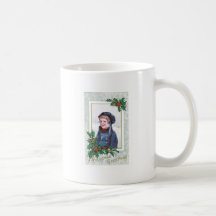 Carte de Noël vintage Mugs À Café