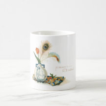 Carte de Noël vintage Tasse