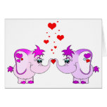 Carte de note chanceuse de Saint-Valentin d'auricu cartes