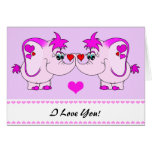 Carte de note chanceuse de Saint-Valentin d'auricu cartes