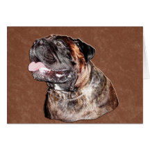 Carte de note de Bullmastiff