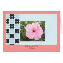 Carte de note de fleur