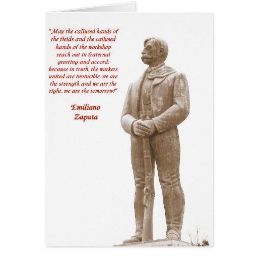 Carte de note de la citation 2 d�Emiliano Zapata Zazzle