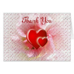Carte de note de Merci de coordonnée de mariage de