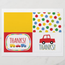 Carte de note de Merci de fête d'anniversaire de l Prospectus