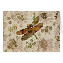 Carte de note de mouche de dragon