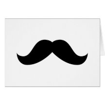 Carte de note de moustache