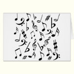 Carte de note de musique cartes