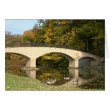 Carte de note de pont en arc-en-ciel