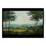 Carte de note écossaise d'art de peinture d'aquare