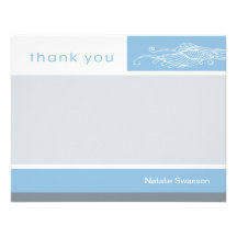 Carte de note faite sur commande de Merci de beau  Invitations Personnalisées