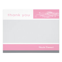 Carte de note faite sur commande de Merci de belle Faire-parts