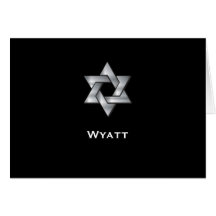 Carte de note noire de Merci de Mitzvah de barre d