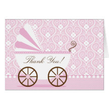 Carte de note vintage de Merci de voiture d'enfant