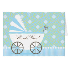 Carte de note vintage de Merci de voiture d'enfant