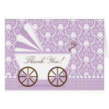 Carte de note vintage de Merci de voiture d'enfant