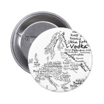Carte de nourriture de l'Europe Badges