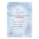 Carte de papillons et de remous RSVP invitations