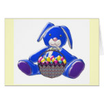 Carte de Pâques de lapin de bande dessinée