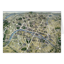 Carte de Paris pendant les 'Grands Travaux