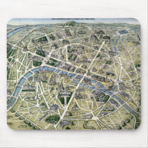Carte de Paris pendant les 'Grands Travaux Tapis De Souris