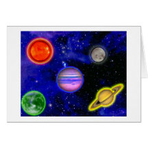Carte de peinture de l'espace