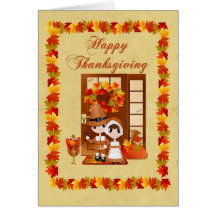 Carte de pèlerin de thanksgiving