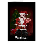 Carte de Père Noël de zombi