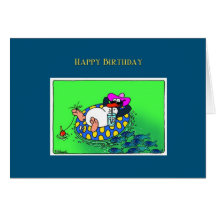Carte de pingouin de joyeux anniversaire