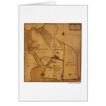 Carte de plan de ferme de George Washington - 1766