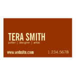 CARTE DE POTERIE CARTES DE VISITE PERSONNELLES