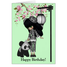 Carte de poupée de Kawaii Chine