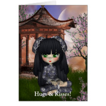 Carte de poupée de Kawaii Chine