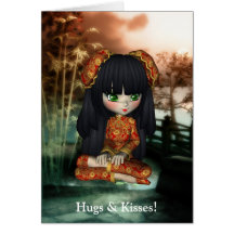 Carte de poupée de Kawaii Chine