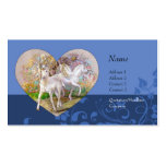 Carte de profil - coeur de Pegasus de licorne Modèle De Carte De Visite