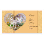 Carte de profil - coeur de Pegasus de licorne Carte De Visite